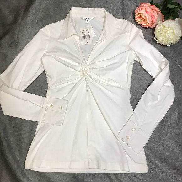 CAbi Tops - Cabi Style 147 Front Twist Knot Top Shirt Blouse